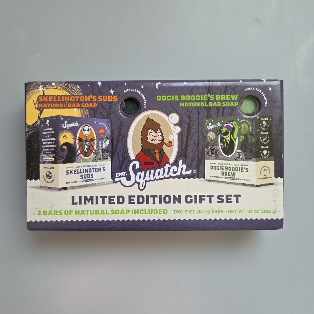 Dr. Squatch Nightmare Before Christmas 2 Soap Bar Gift Set